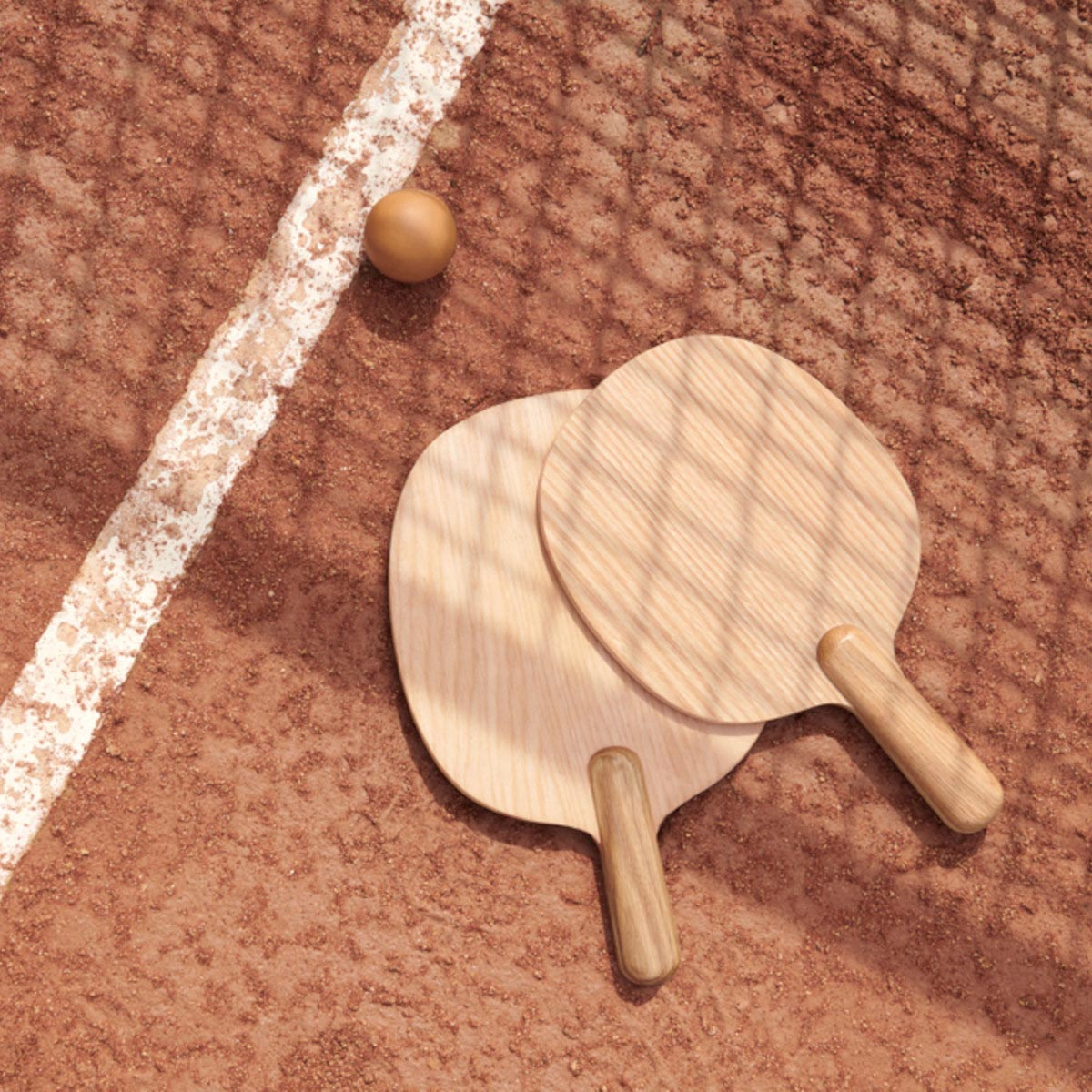 Set de raquettes de tennis en bois