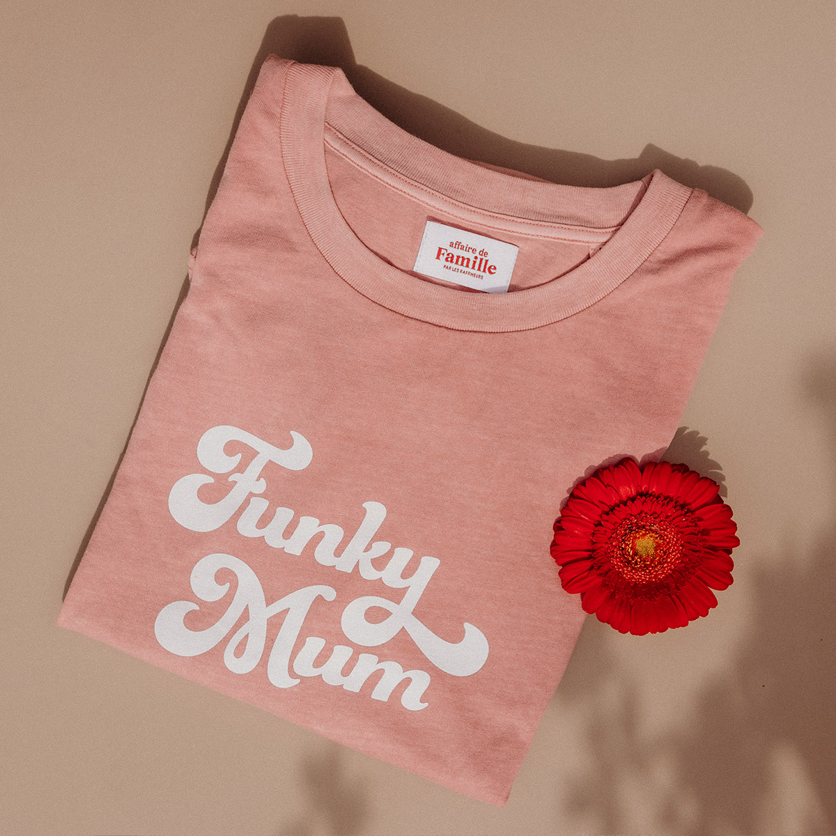 T-shirt Funky Mum - Rose