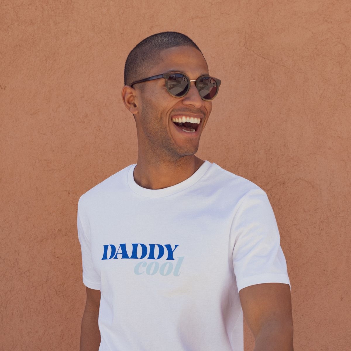 T-shirt Daddy Cool - Blanc