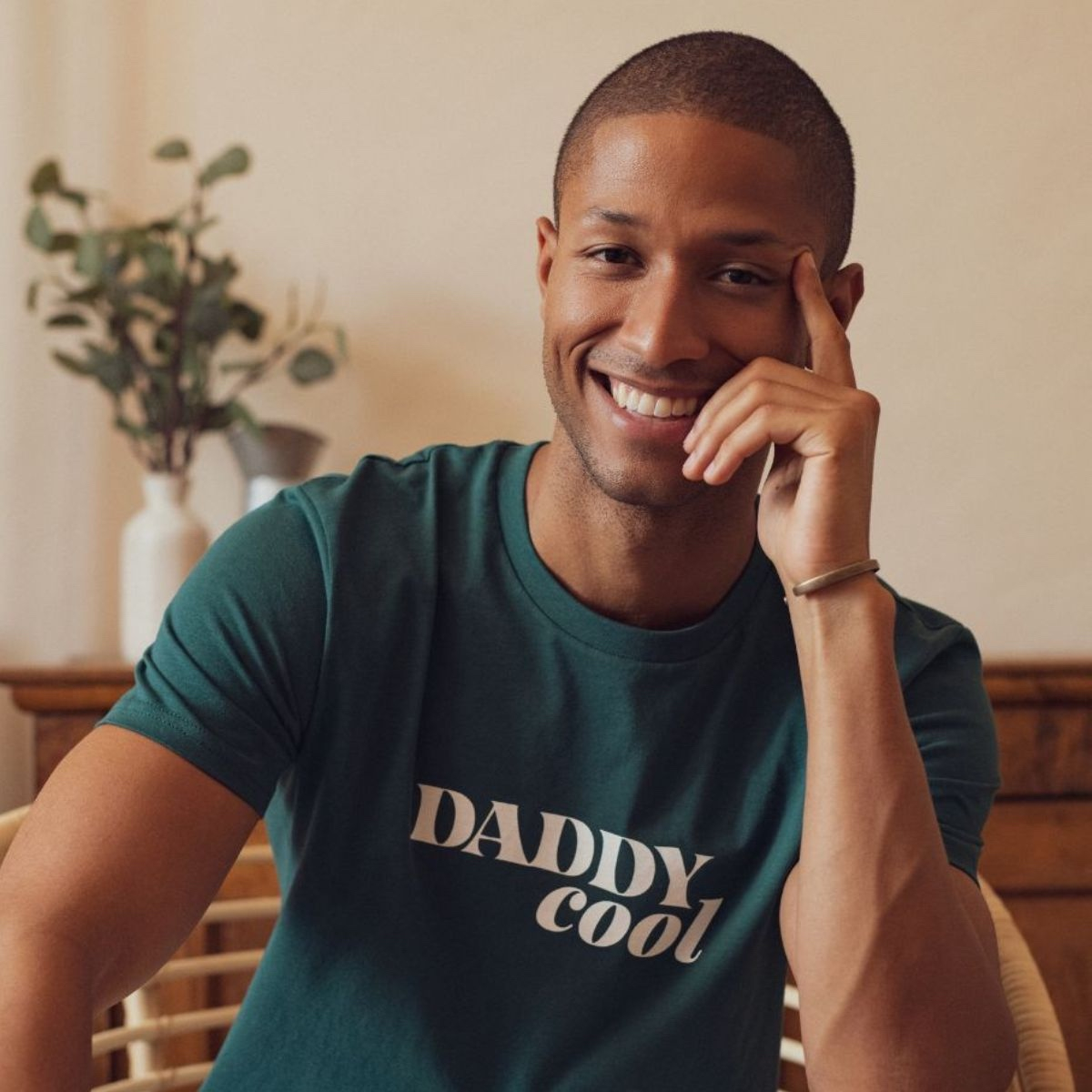 T-shirt Daddy Cool - Vert